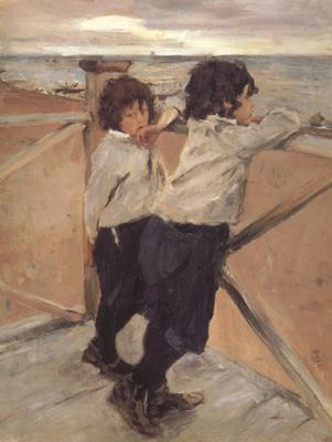 Valentin Aleksandrovich Serov The Children Shasha and Iura Serov (nn02)